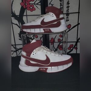 Nike Men's Hurrachie Elite Family Red and White Basketball Shoes